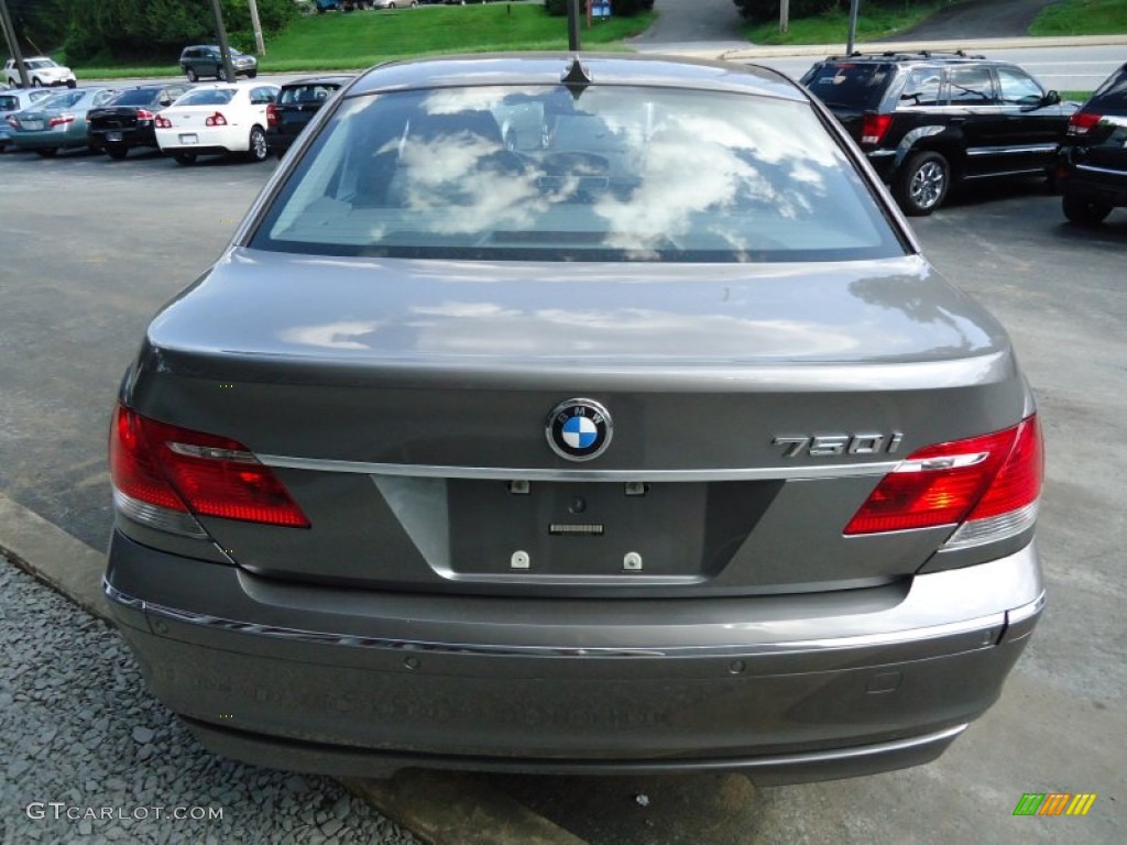 2006 7 Series 750i Sedan - Sterling Grey Metallic / Basalt Grey/Flannel Grey photo #7
