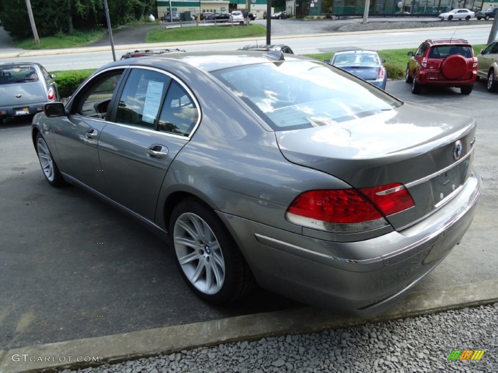 2006 7 Series 750i Sedan - Sterling Grey Metallic / Basalt Grey/Flannel Grey photo #8