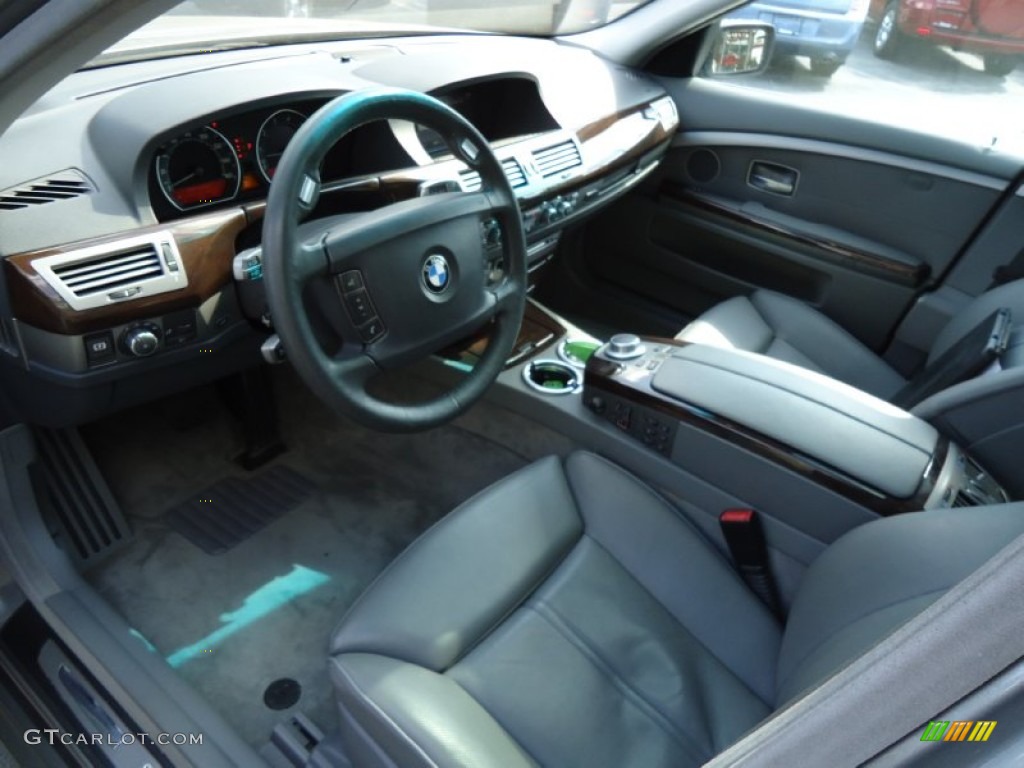 2006 7 Series 750i Sedan - Sterling Grey Metallic / Basalt Grey/Flannel Grey photo #10