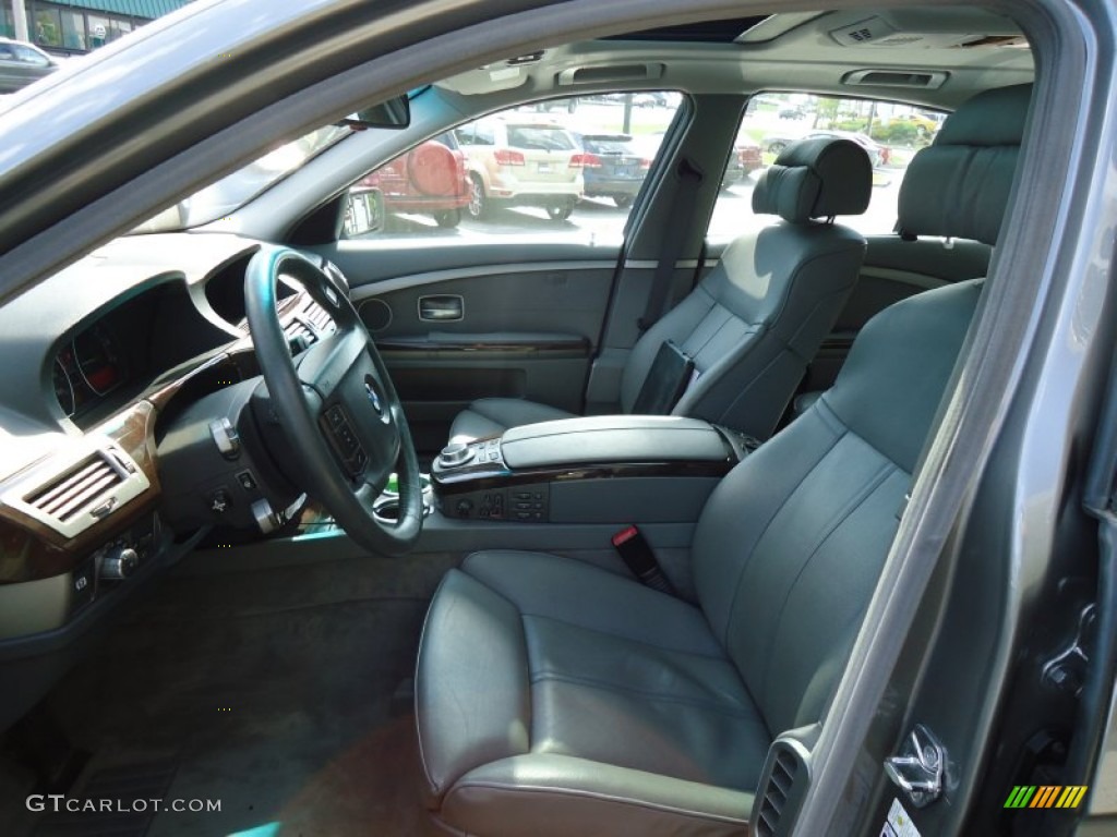 2006 7 Series 750i Sedan - Sterling Grey Metallic / Basalt Grey/Flannel Grey photo #11