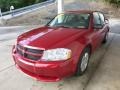 2010 Inferno Red Crystal Pearl Dodge Avenger SXT  photo #5