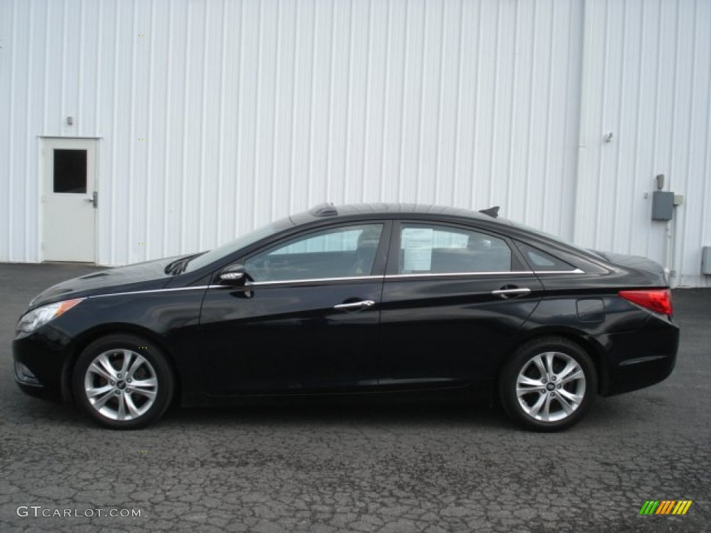 2011 Sonata Limited - Midnight Black / Black photo #1