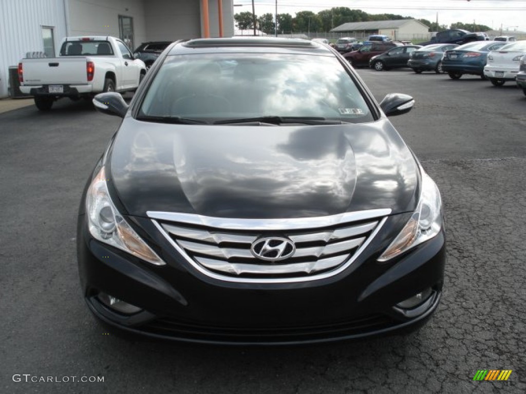 2011 Sonata Limited - Midnight Black / Black photo #3