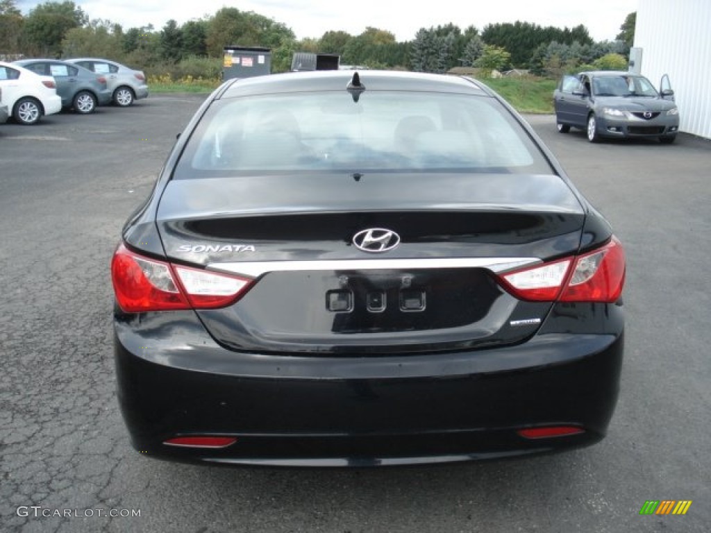 2011 Sonata Limited - Midnight Black / Black photo #7