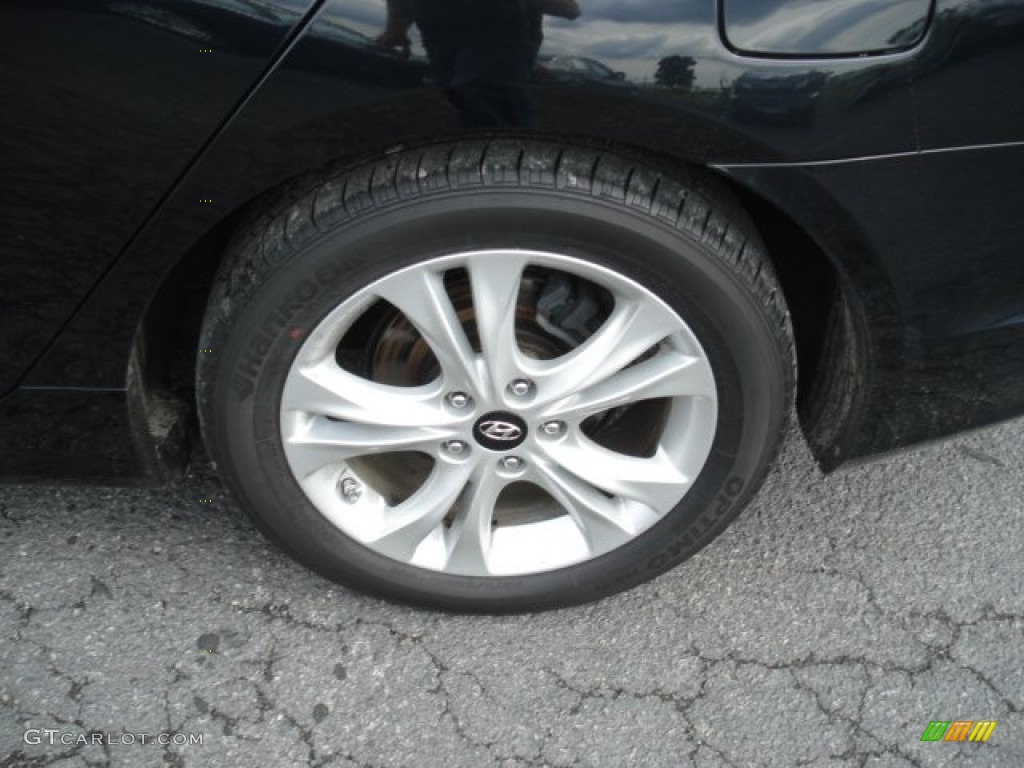 2011 Sonata Limited - Midnight Black / Black photo #9
