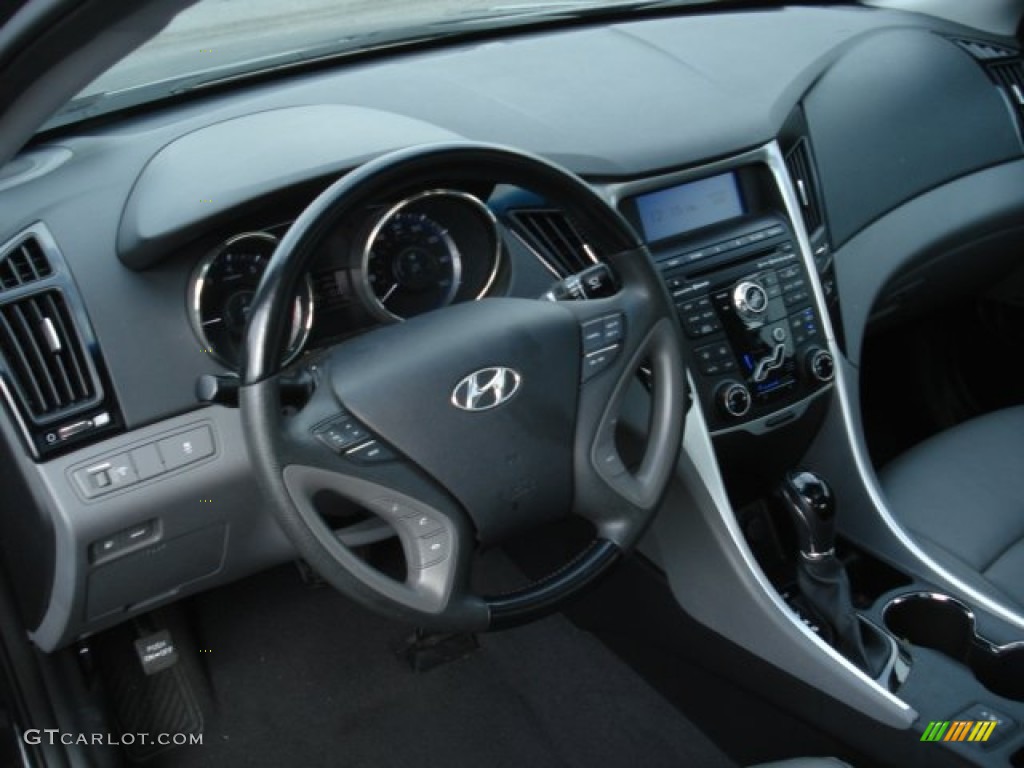 2011 Sonata Limited - Midnight Black / Black photo #10