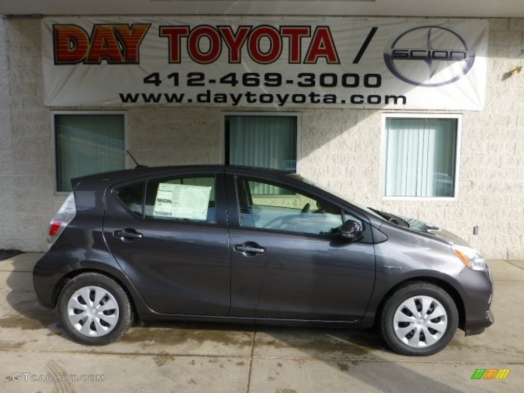 2012 Prius c Hybrid Three - Magnetic Gray Metallic / Light Blue Gray/Black photo #1