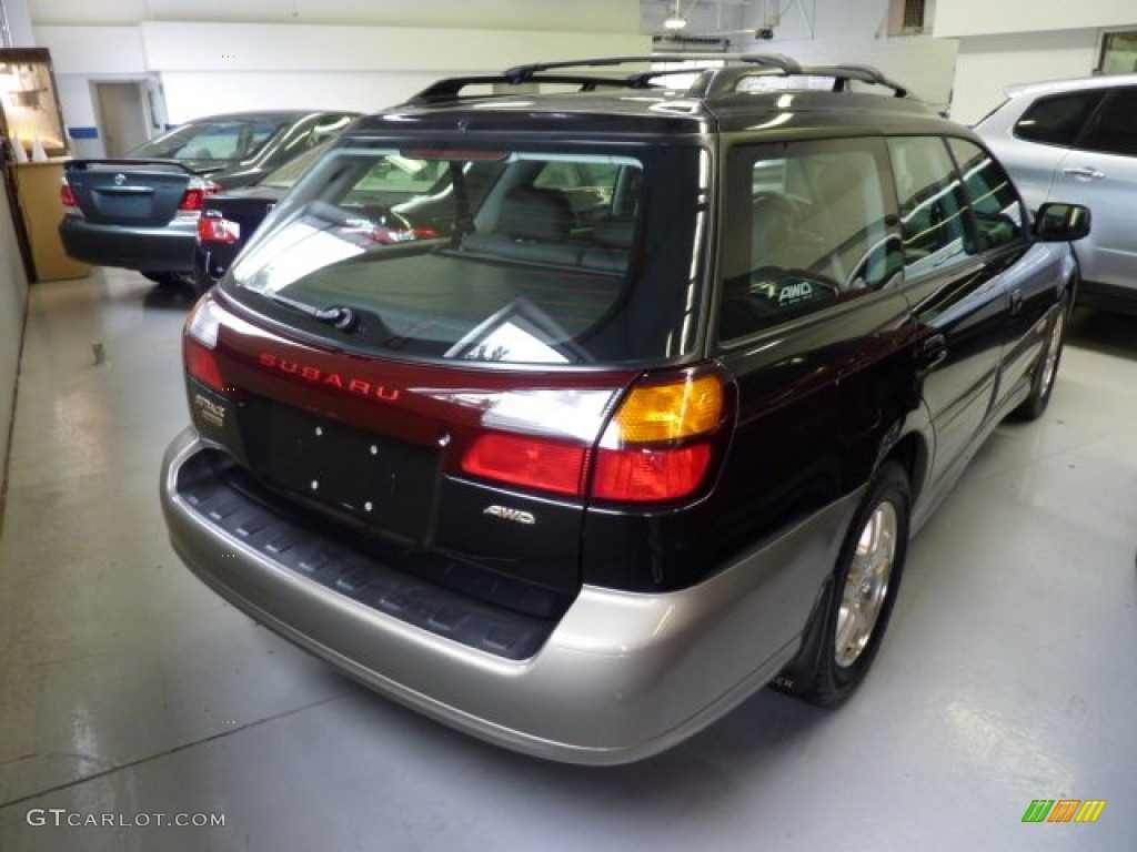 2003 Outback Limited Wagon - Black Granite Pearl / Gray photo #2