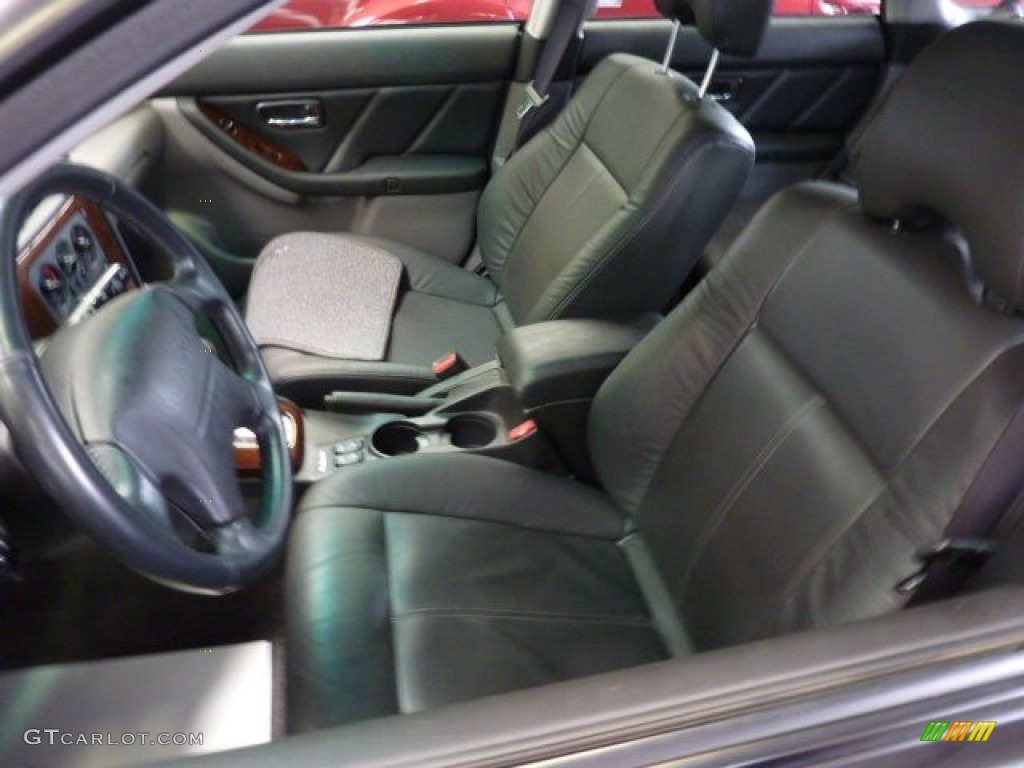 2003 Outback Limited Wagon - Black Granite Pearl / Gray photo #3