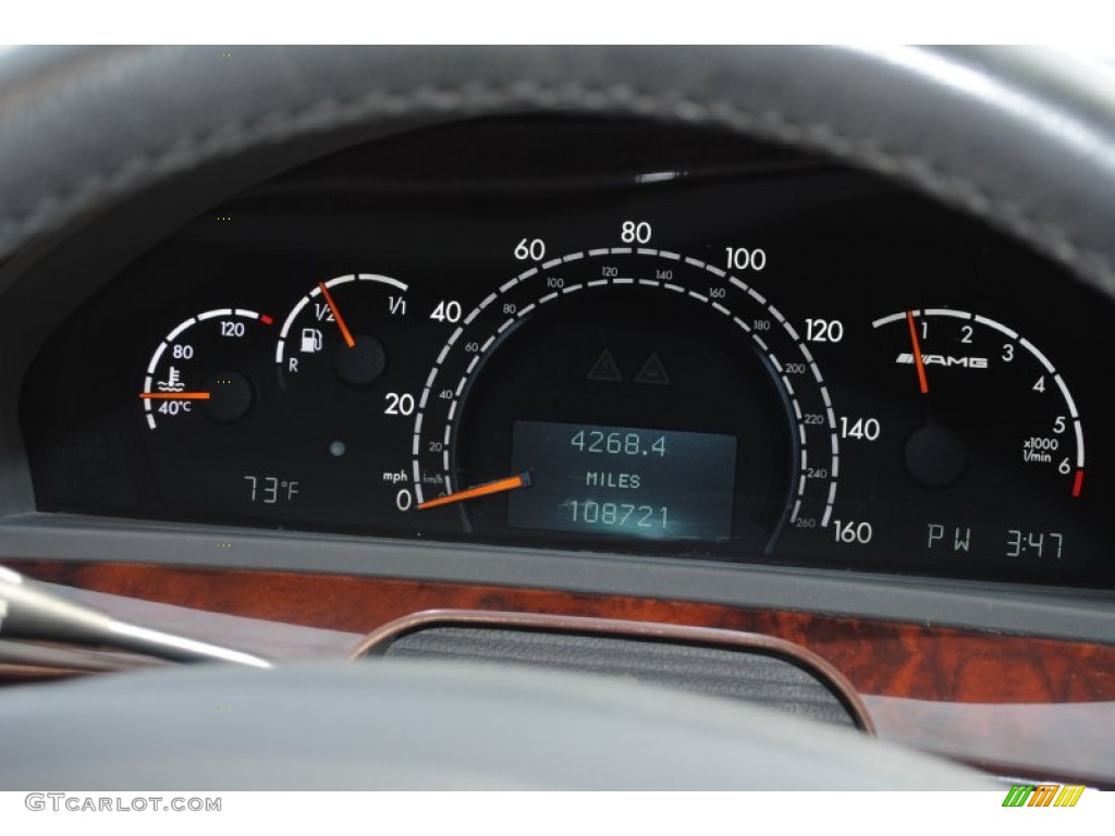 2001 Mercedes-Benz S 55 AMG Gauges Photos