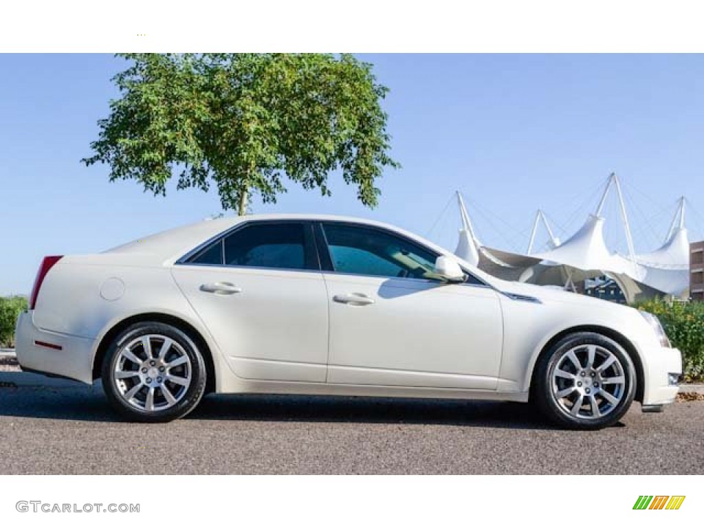White Diamond Tri-Coat 2009 Cadillac CTS Sedan Exterior Photo #71441120