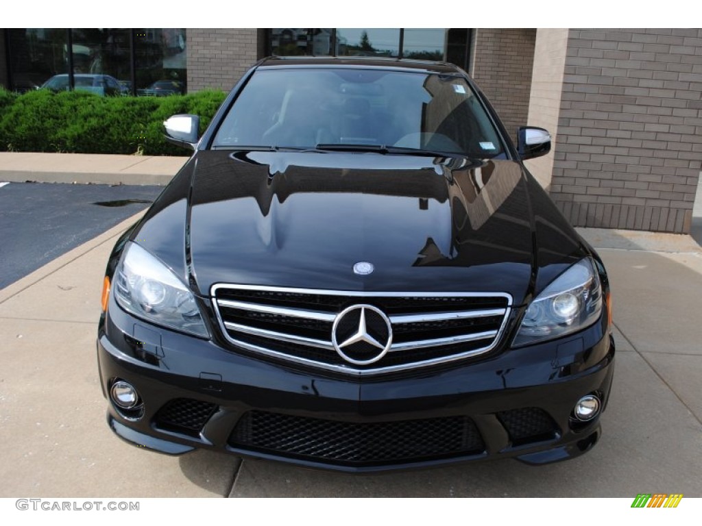2009 C 63 AMG - Black / Black AMG Premium Leather photo #2