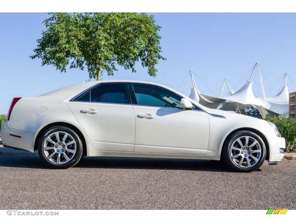 White Diamond Tri-Coat 2009 Cadillac CTS Sedan Exterior Photo #71441189