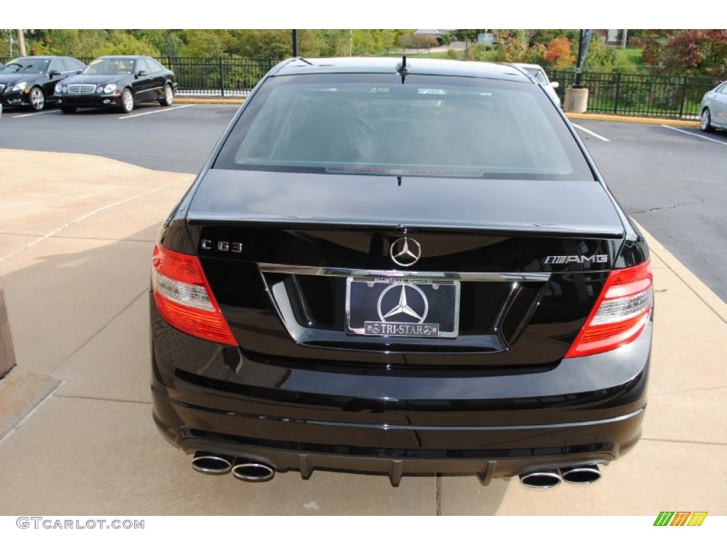 2009 C 63 AMG - Black / Black AMG Premium Leather photo #8