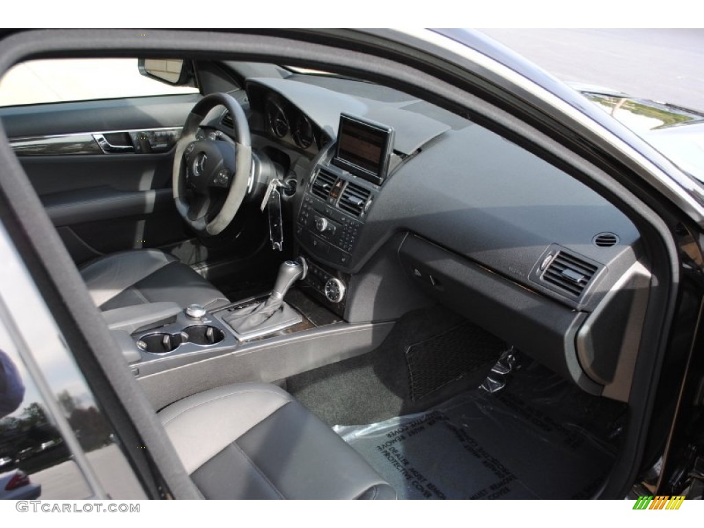 Black AMG Premium Leather Interior 2009 Mercedes-Benz C 63 AMG Photo #71441273
