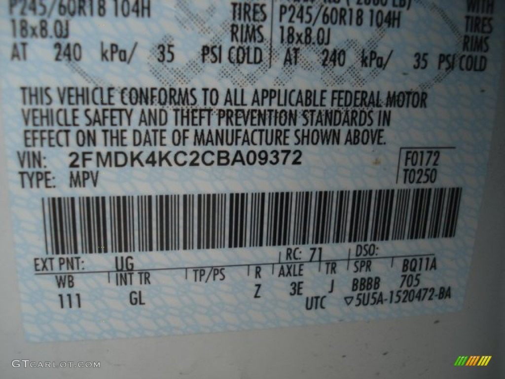 2012 Edge Limited AWD - White Platinum Metallic Tri-Coat / Medium Light Stone photo #20