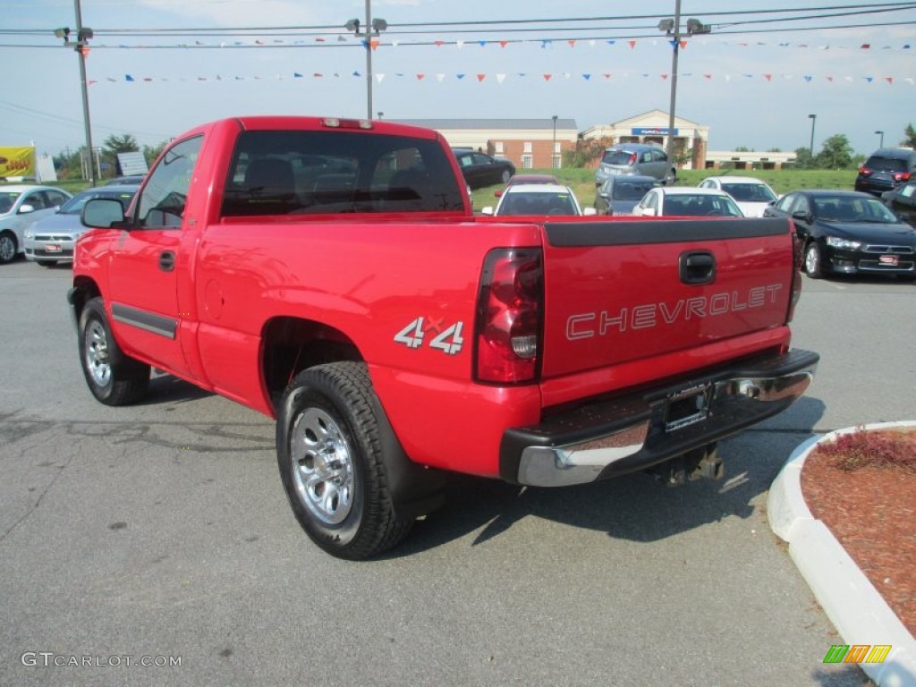 2005 Silverado 1500 Regular Cab 4x4 - Victory Red / Dark Charcoal photo #3