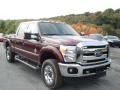 2012 Autumn Red Metallic Ford F250 Super Duty XLT Crew Cab 4x4  photo #2