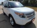 2013 White Platinum Tri-Coat Ford Explorer XLT  photo #1