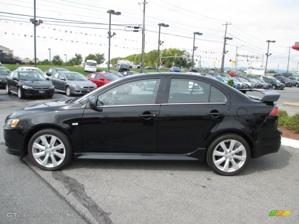 Tarmac Black Pearl 2013 Mitsubishi Lancer RALLIART AWC Exterior Photo #71442278