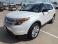 2013 White Platinum Tri-Coat Ford Explorer XLT  photo #10