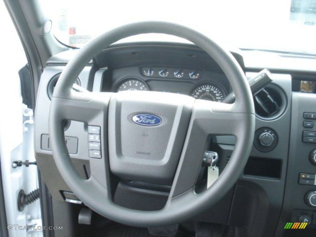 2012 Ford F150 XL Regular Cab 4x4 Steel Gray Steering Wheel Photo #71442800