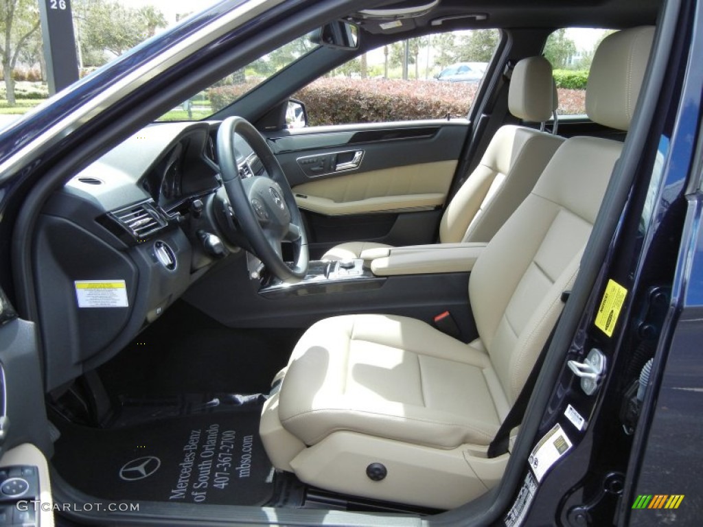 Almond/Black Interior 2011 Mercedes-Benz E 350 Sedan Photo #71443266
