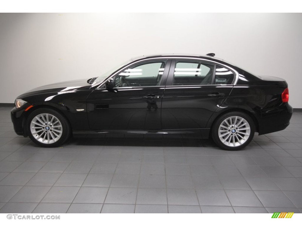 2011 3 Series 335i Sedan - Jet Black / Black photo #2