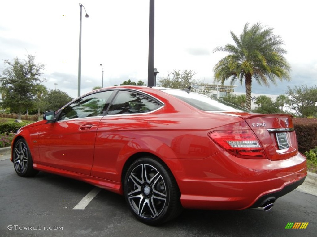 Mars Red 2013 Mercedes-Benz C 250 Coupe Exterior Photo #71445353