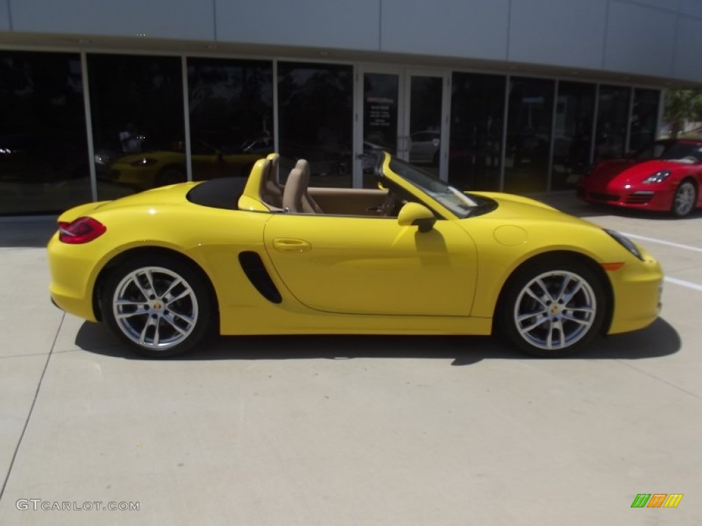 Racing Yellow 2013 Porsche Boxster Standard Boxster Model Exterior Photo #71445583