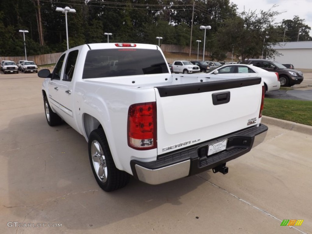 2013 Sierra 1500 SLE Crew Cab - Summit White / Ebony photo #3