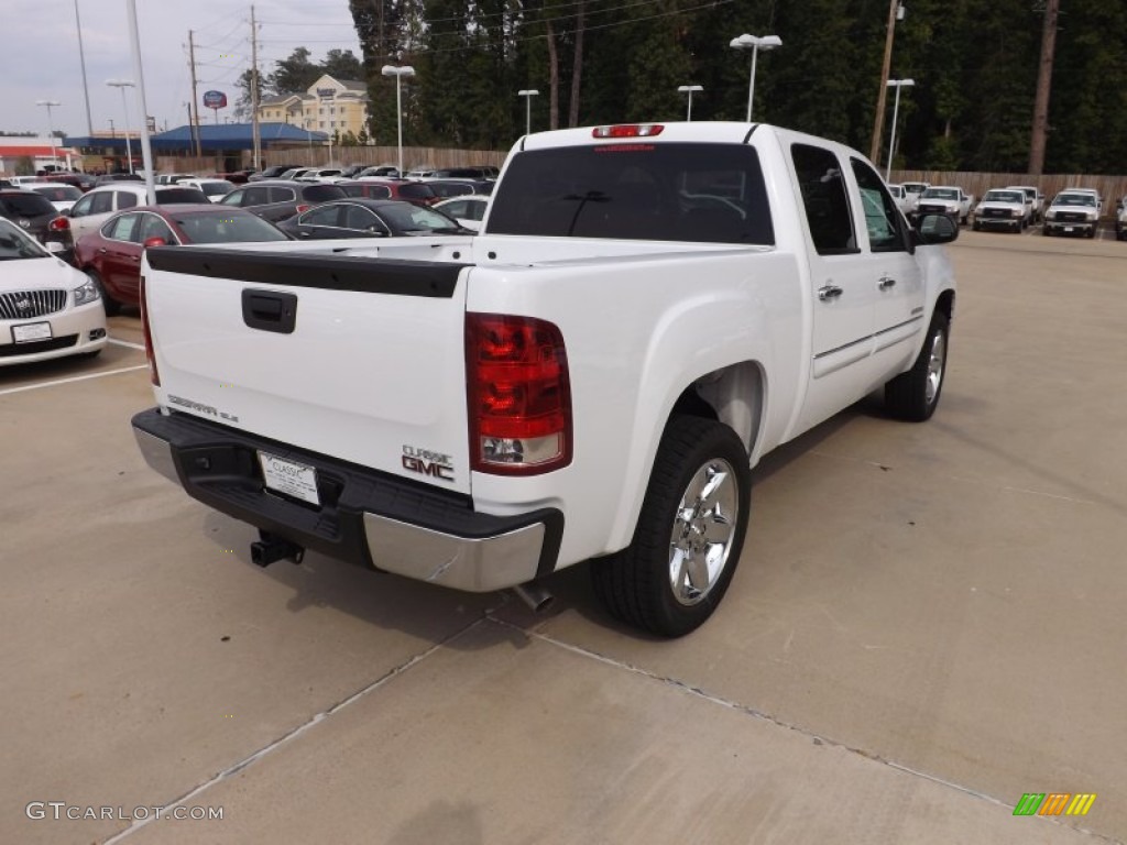 2013 Sierra 1500 SLE Crew Cab - Summit White / Ebony photo #5