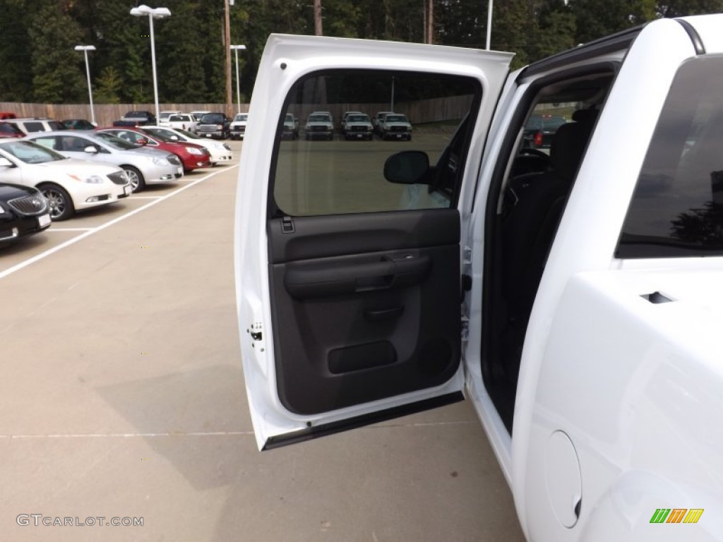 2013 Sierra 1500 SLE Crew Cab - Summit White / Ebony photo #16