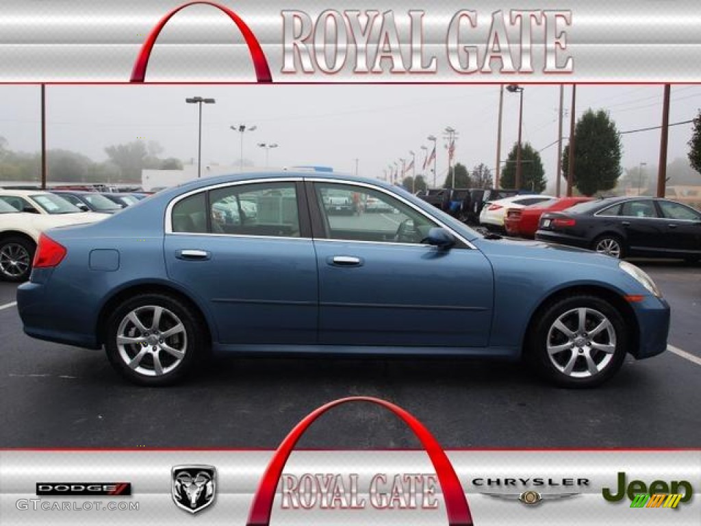 2005 G 35 x Sedan - Lakeshore Slate Blue / Graphite photo #1