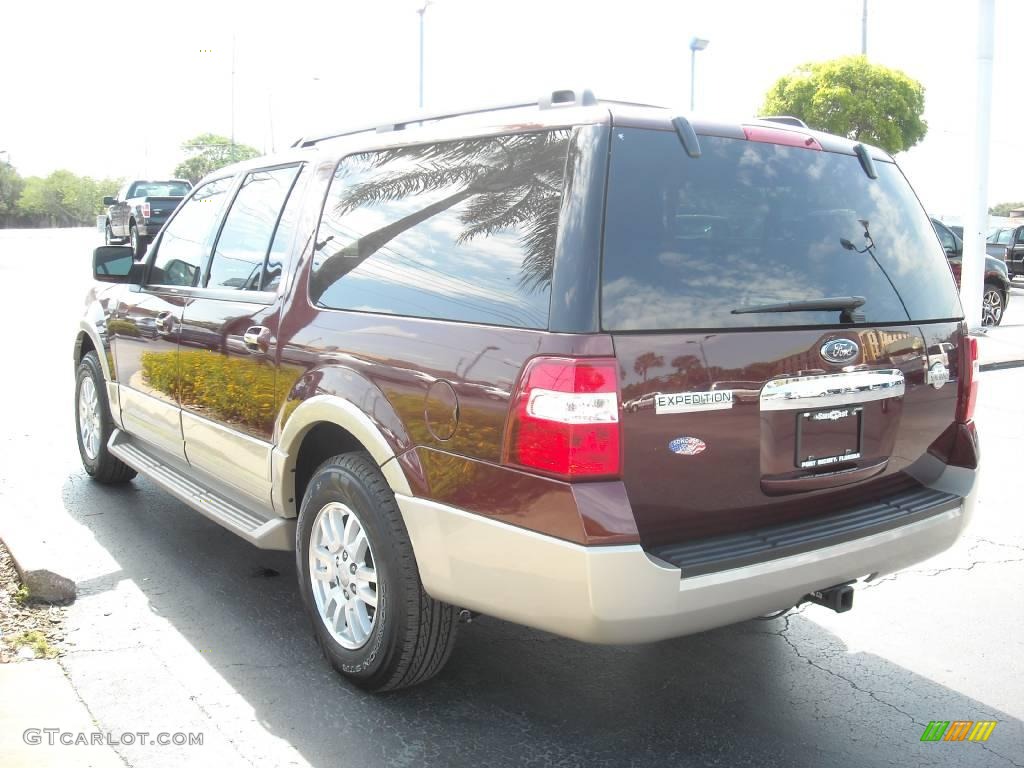 2009 Expedition EL King Ranch - Royal Red Metallic / Charcoal Black/Chaparral Leather photo #5