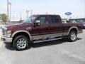 2009 Royal Red Metallic Ford F250 Super Duty King Ranch Crew Cab 4x4  photo #3