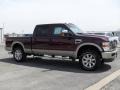 2009 Royal Red Metallic Ford F250 Super Duty King Ranch Crew Cab 4x4  photo #8