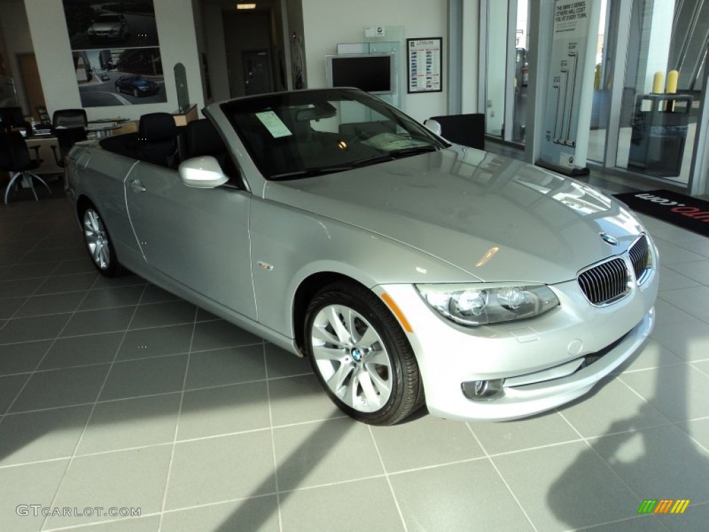 2012 3 Series 328i Convertible - Titanium Silver Metallic / Black photo #2