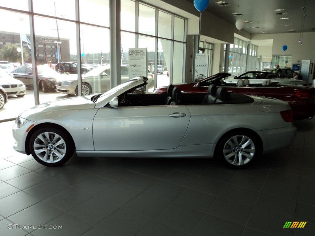 2012 3 Series 328i Convertible - Titanium Silver Metallic / Black photo #3