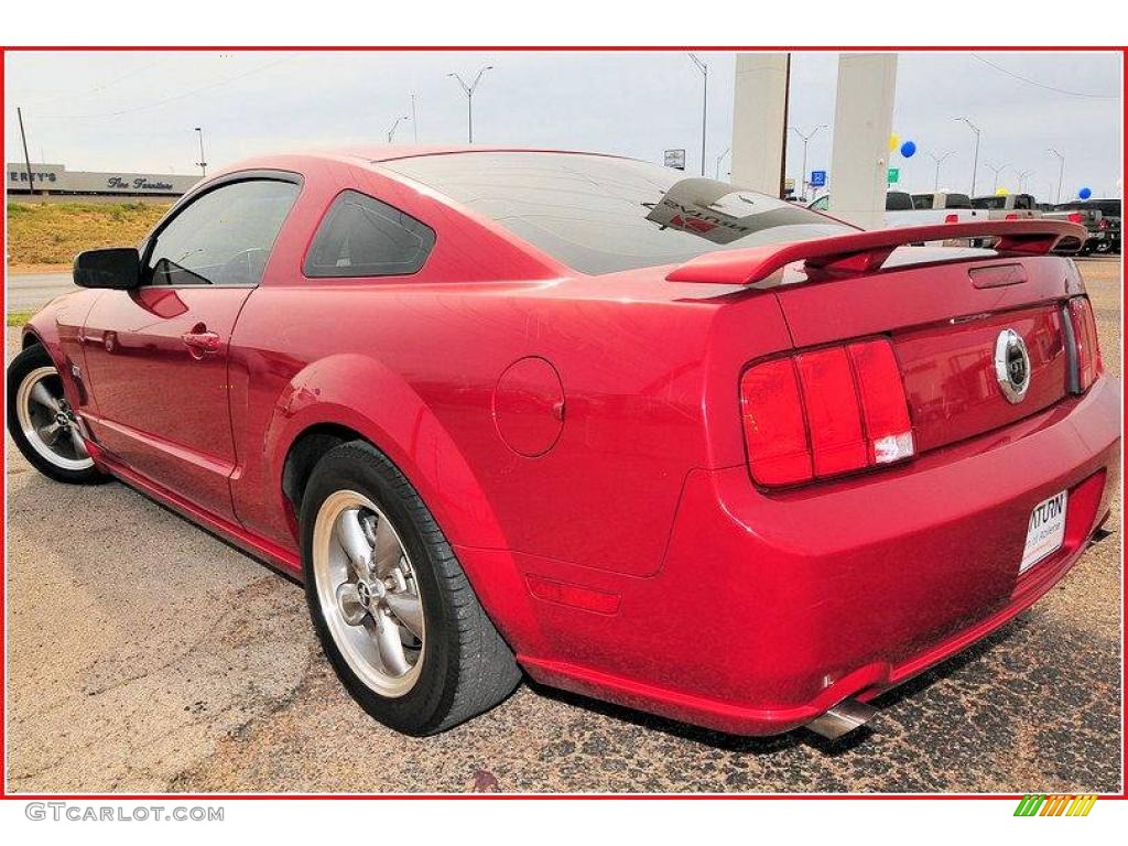 2006 Mustang GT Premium Coupe - Redfire Metallic / Light Parchment photo #3