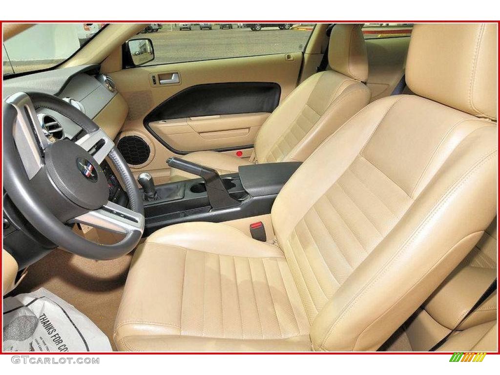 2006 Mustang GT Premium Coupe - Redfire Metallic / Light Parchment photo #11
