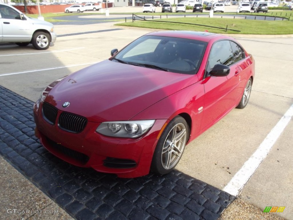 2011 3 Series 335is Coupe - Crimson Red / Black photo #1