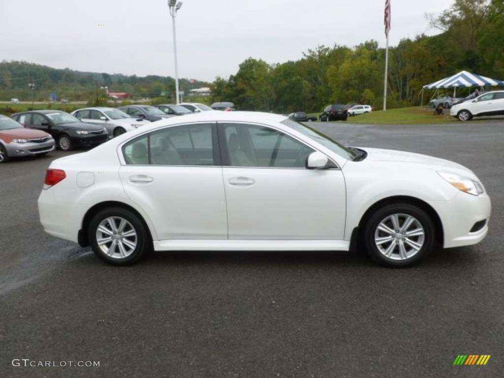 Satin White Pearl 2010 Subaru Legacy 2.5i Premium Sedan Exterior Photo #71454290