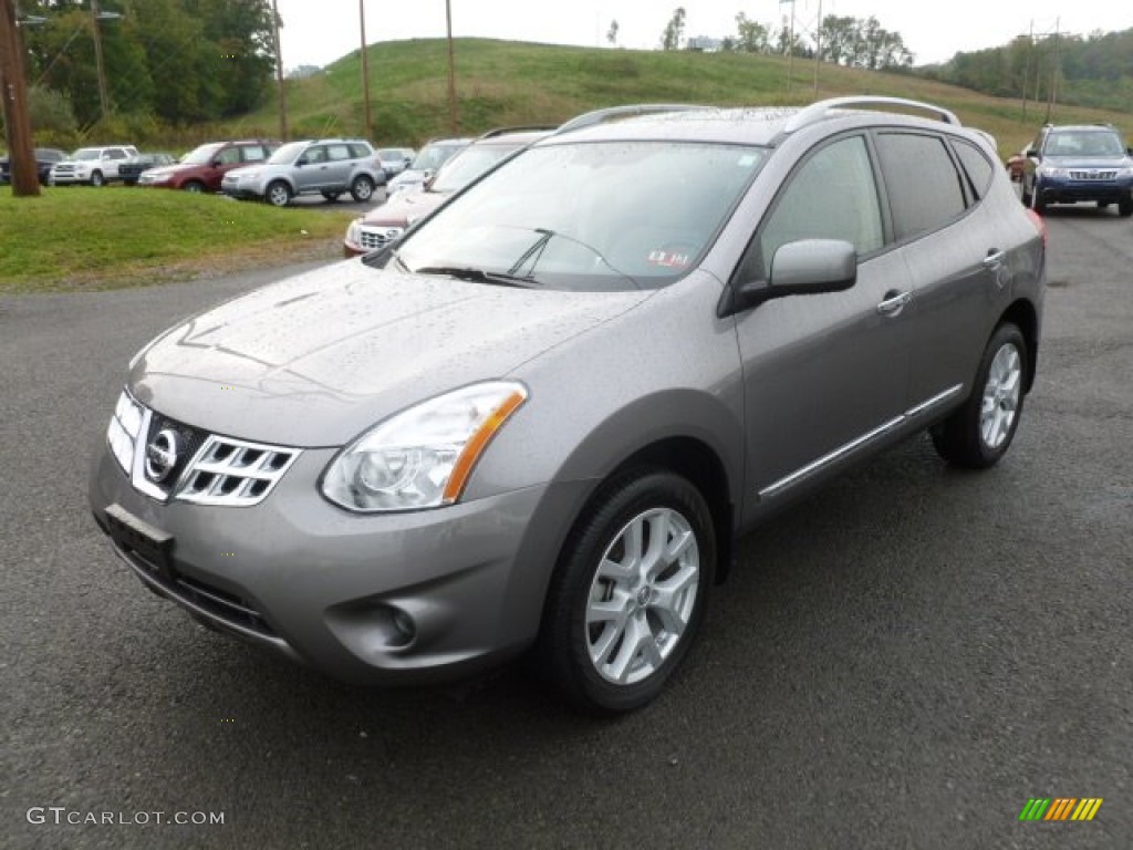 2011 Rogue S AWD - Gotham Gray Metallic / Gray photo #3