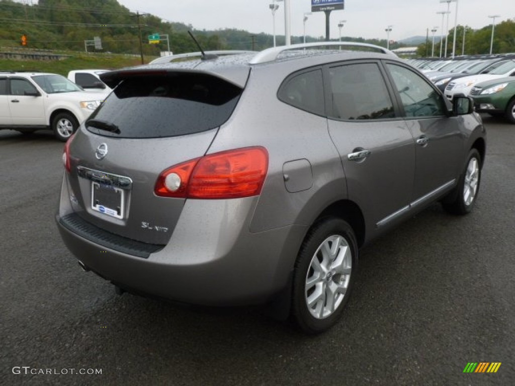 2011 Rogue S AWD - Gotham Gray Metallic / Gray photo #7