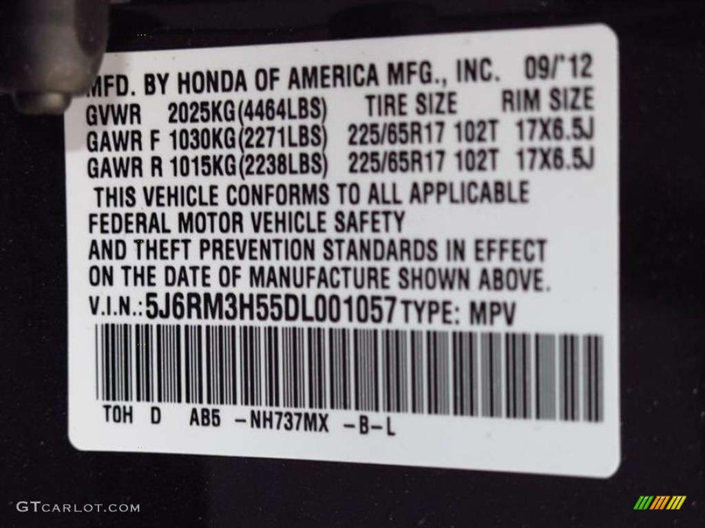 2013 CR-V EX - Polished Metal Metallic / Gray photo #10