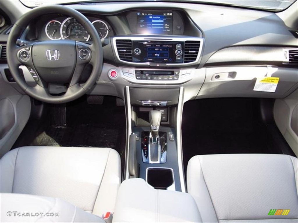 2013 Honda Accord EX-L Sedan Gray Dashboard Photo #71454845