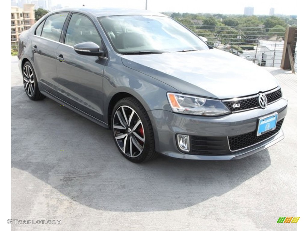 2013 Jetta GLI Autobahn - Platinum Gray Metallic / Titan Black photo #1