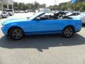 2012 Grabber Blue Ford Mustang V6 Premium Convertible  photo #2