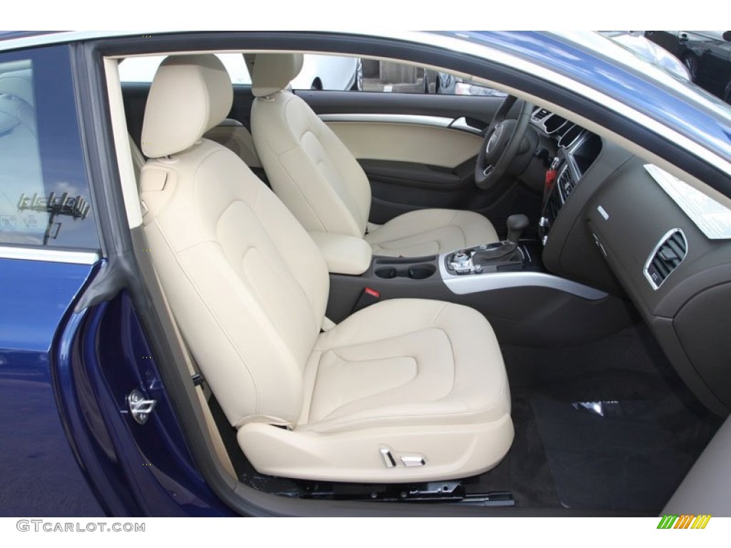 Velvet Beige/Moor Brown Interior 2013 Audi A5 2.0T quattro Coupe Photo #71457797